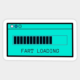 Fart Loading Fart Police Sticker